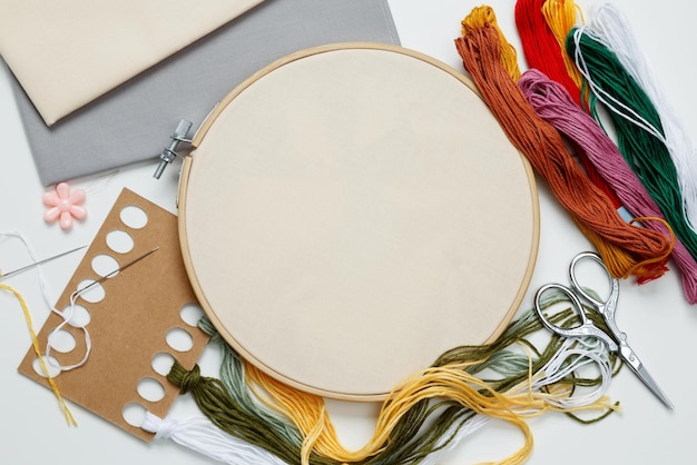 zestaw nici i tamborek